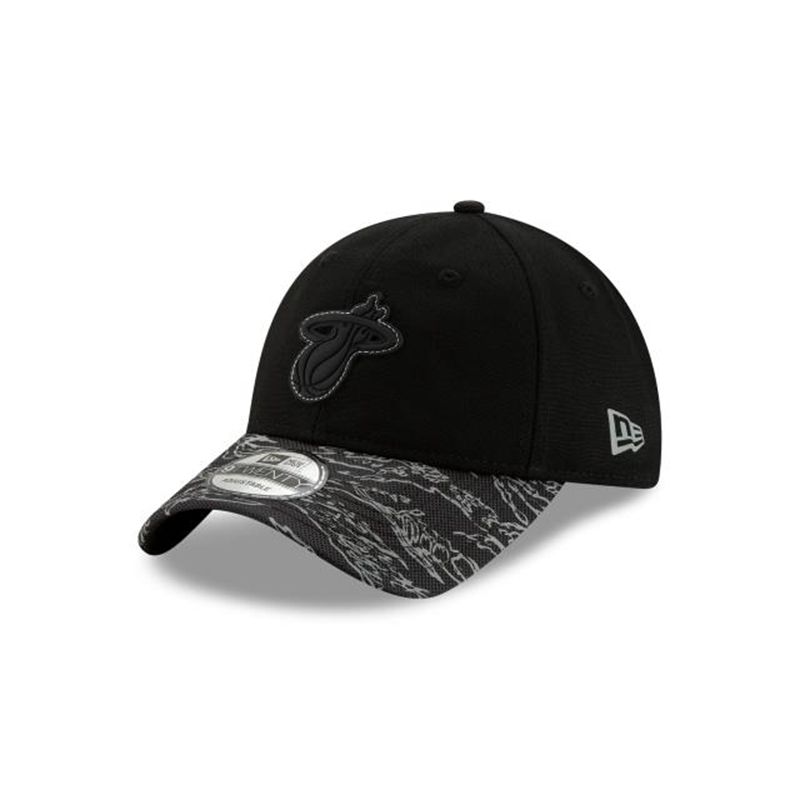 NBA Miami Heat Tiger Flect 9Twenty Adjustable (IFD8309) - Black New Era Caps